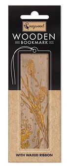 Cozywood, zakładka do książek drewniana, złota Koniki morskie