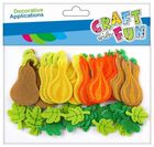 Craft With Fun, ozdoba filcowa, samoprzylepne, dynie, 48 szt.