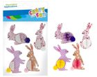 Craft With Fun, ozdobne naklejki, harmonijka, królik