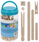 Craft With Fun, patyczki drewniane w tubaie, 100 szt.