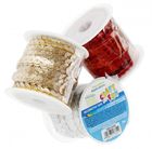 Craft With Fun, taśma dekoracyjna, cekinowa, 3m, 1 szt.