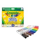 Crayola, flamastry stożkowe, zmywalne 12 szt.
