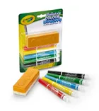 Crayola, flamastry zmywalne i gąbka, zestaw