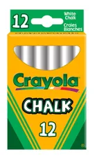 Crayola, kreda niepyląca biała, 12 szt.