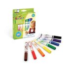 Crayola, Mini Kids, zmywalne flamastry z płaską końcówką odporną na nacisk, 8 szt.