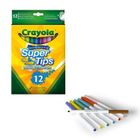 Crayola, Super Tips, flamastry zmywalne, 12 szt.
