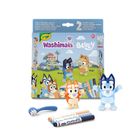 Crayola, Washimals, Bluey, figurki do kolorowania zmywalnymi flamastrami, 2 szt.