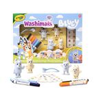 Crayola, Washimals, Bluey, figurki do kolorowania zmywalnymi flamastrami, 4 szt.