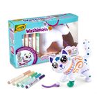 Crayola, Washimals, Jumbo Pets, figurka do kolorowania zmywalnymi flamastrami, Kotka Jenny
