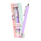 Cresco, Block, długopis z koralikami, w etui, happy, fioletowy