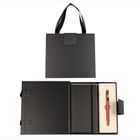 Cresco, Classic, długopis + notes premium w pudełku, czerwono-złoty