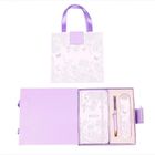 Cresco, długopis + notes premium w pudełku, fioletowy