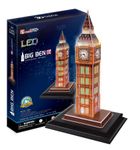 Cubic Fun, Big Ben, puzzle 3D LED, 28 elementów