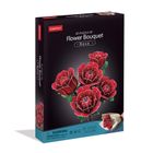 Cubic Fun, Duży bukiet kwiatów, róże, puzzle 3D, 265 elementów