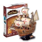 Cubic Fun, Żaglowiec Santa Maria, puzzle 3D, 113 elementów