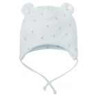 Czapka chłopięca, wiązana, niebieska, Pinokio