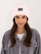 Czapka damska, różowa, Rue Paris