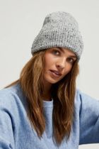 Czapka damska, szara, Moodo