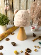 Czapka dziecięca, beżowa, Iltom