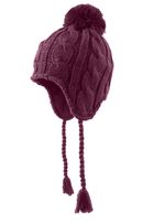 Czapka dziecięca, bordowa, pompon, Döll