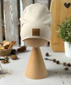 Czapka dziecięca, jasnobeżowa, Iltom