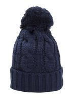 Czapka dziecięca, niebieska, pompon, Döll