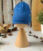 Czapka dziecięca, prążkowana, niebieska, smerfetka, Iltom