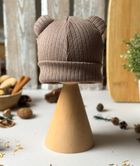 Czapka dziecięca, sweterkowa, brązowa, Iltom