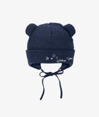 Czapka dziecięca, wiązana, granatowa, Iltom