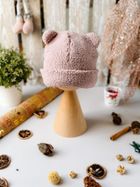 Czapka dziewczęca, różowa, Iltom