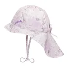 Czapka dziewczęca safari, wiązana, fioletowa, Döll