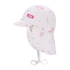 Czapka dziewczęca safari, wiązana, różowa, Döll