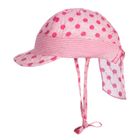 Czapka dziewczęca safari, wiązana, różowa, Döll