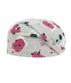 Czapka dziewczęca, szara, kolorowe wzory, Döll