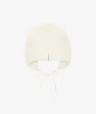 Czapka dziewczęca, wiązana, ecru, Iltom