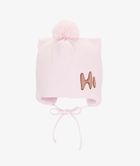 Czapka dziewczęca, wiązana różowa, Iltom