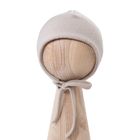 Czapka niemowlęca, wełniana, beżowa, Eevi