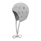 Czapka niemowlęca, wiązana, szara, Döll
