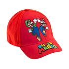 Czapka z daszkiem chłopięca, czerwona, Super Mario