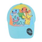 Czapka z daszkiem chłopięca, niebieska, Pokemon
