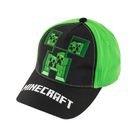 Czapka z daszkiem chłopięca, zielona, Minecraft