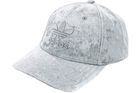 Czapka z daszkiem dziecięca, welurowa, srebrna, Adidas Velour BB Cap