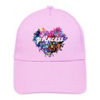 Czapka z daszkiem dziewczęca, jasnofioletowa, Ambra