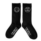 Czarne skarpetki unisex S.W.Smiley NOWEAR