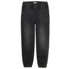 Czarne spodnie jeansowe o kroju jogger Cool Club