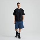 Czarny t-shirt o kroju relaxed S.W.Smiley NOWEAR