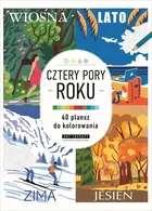 Cztery pory roku. Kolorowanka antystresowa. Art therapy