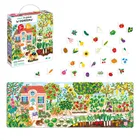 CzuCzu, Co rośnie w ogródku, puzzle, 40 elementów, obrazki, 3+,4+