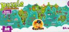 CzuCzu, Mapa świata, puzzle podróżnika, 60 elementów