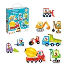 CzuCzu, Pojazdy na budowie, puzzle progresywne, 2+